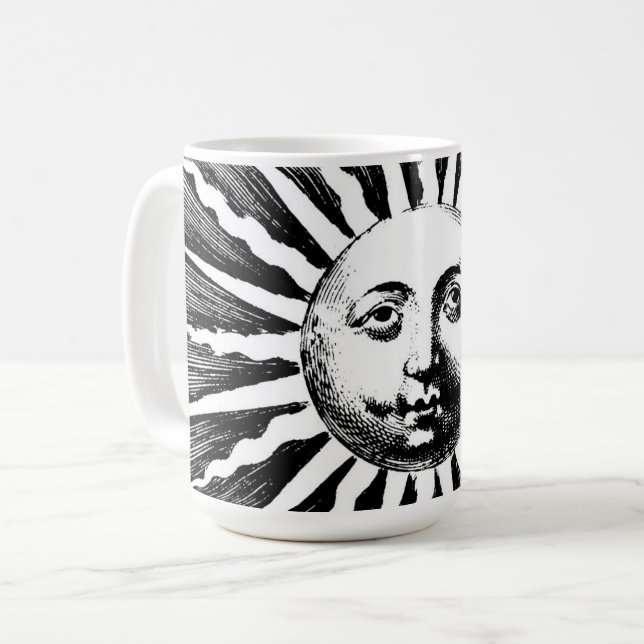 Tasse de café illustrée par cru de Sun (Devant gauche)