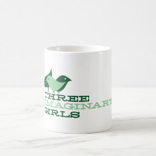 Tasse de café imaginaire de trois filles {oiseaux}