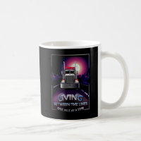 Tasse de café impressionnante de camionneur avec