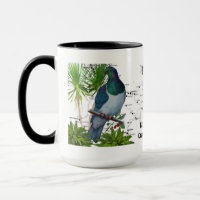 Tasse de café indigène d'oiseau de la Nouvelle
