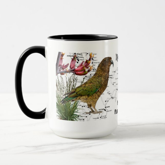 Tasse de café indigène d'oiseau de la Nouvelle (Gauche)