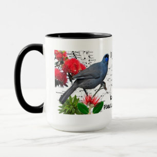 Tasse de café indigène d'oiseau de la Nouvelle