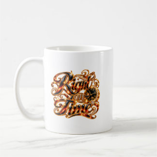 Tasse de café inspirante « À temps »