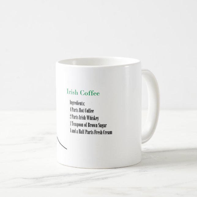 Tasse de café irlandais (Devant droit)