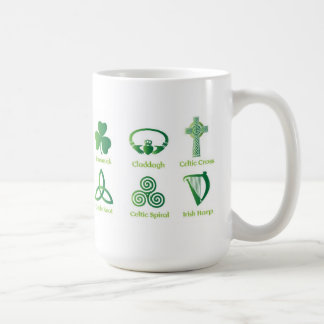 Tasse de café irlandaise de symboles, héritage