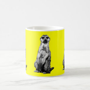 Tasse de café jaune de Meerkat
