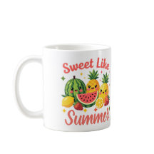 Tasse de café Jolis Fruits Mignons Comme L'Été