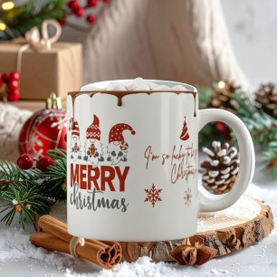 Tasse de café Joyeux Noël Gnome Mignon
