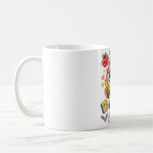 Tasse de café Kawaii Chouette Étudiant Rentrée Sco