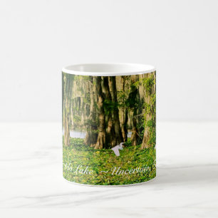 Tasse de café - lac Cypress et Bird-001 Caddo