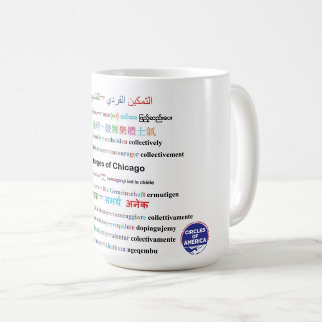 tasse de café - langues de chicago (Devant droit)