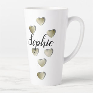 Tasse de café Latte personnalisée avec nom