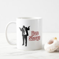 Tasse de café libre drôle de Shrugs