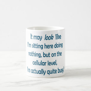 Tasse de café logique de retour