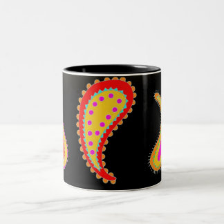 Tasse de café lumineuse de Paisley