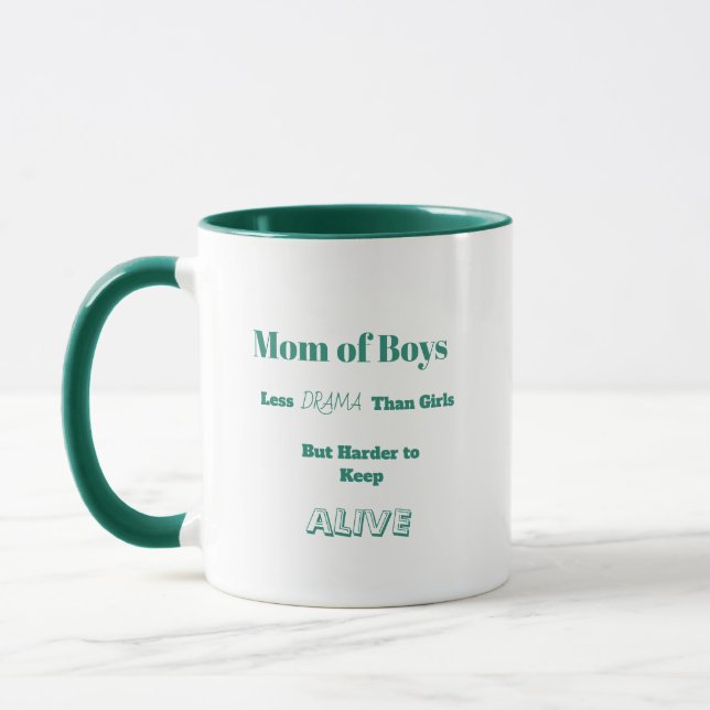 Tasse de café--Maman des garçons (Gauche)