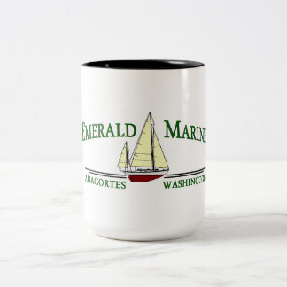 Tasse de café marine verte