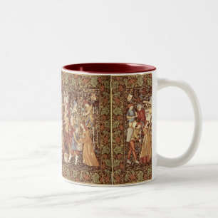 Tasse de café médiévale de tapisserie