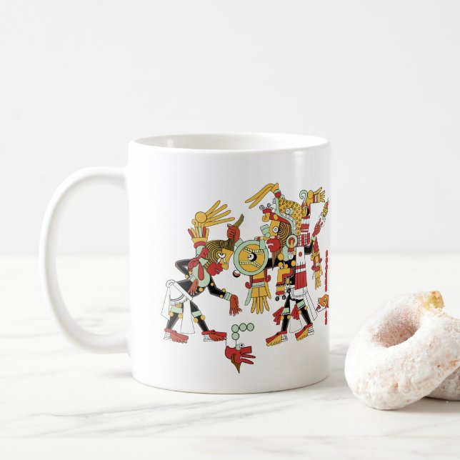 Tasse de café Mesoamerican maya antique d'art (Avec donut)