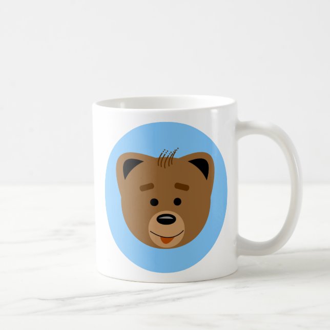 Tasse de café mignonne de CUB d'ours de Li'l (Droite)