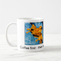 Tasse de café mignonne de grenouille