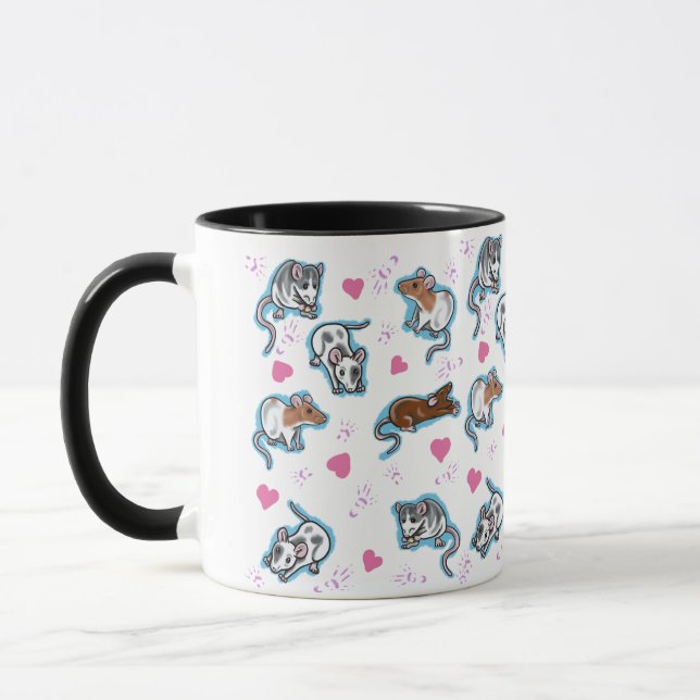 Tasse de café mignonne de rat (Gauche)