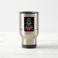 tasse de café mignonne de voyage de hibou