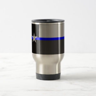TASSE DE CAFÉ MINCE DE DRAPEAU D'ÉTAT DE BLUE LINE