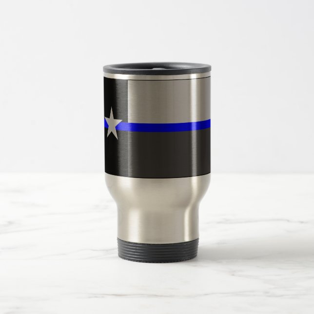 TASSE DE CAFÉ MINCE DE DRAPEAU D'ÉTAT DE BLUE LINE (Centre)