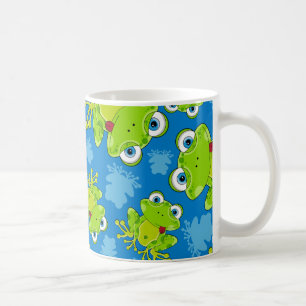Tasse de café modelée par grenouille mignonne