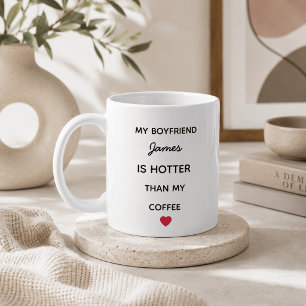 Tasse de café moderne personnalisée pour petit ami