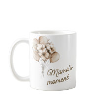 Tasse de café Moment de maman avec nom