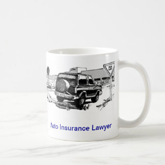 Tasse de café morte d'avocat d'assurance
