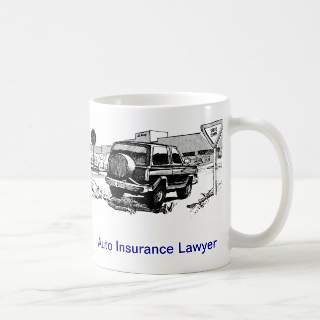 Tasse de café morte d'avocat d'assurance (Droite)