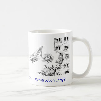 Tasse de café morte d'avocat de construction de