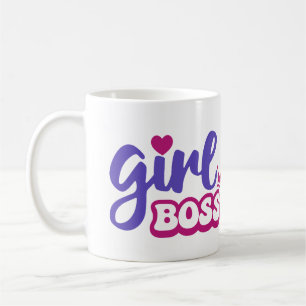Tasse de café motivante Girl Boss pour femmes entr