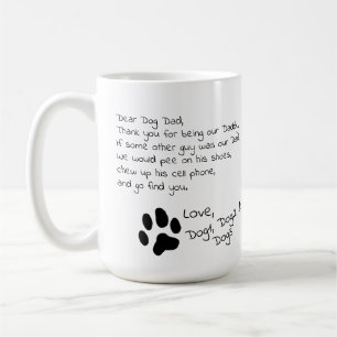 Tasse de café multiple de noms d'animal domestiqu