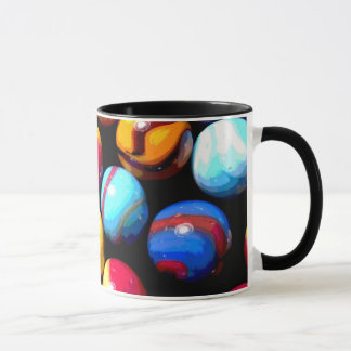 tasse de café Muti-colorée de marbres