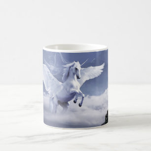 Tasse de café mystique blanche de Pegasus