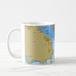 Tasse de café nautique de diagramme