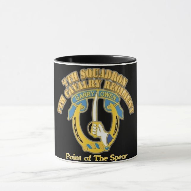 Tasse de café noir de cavalerie des USA 7ème (Centre)
