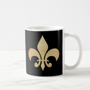 Tasse de café noir de Fleur de Lis