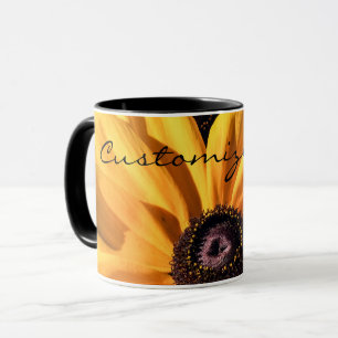 Tasse de café observée par noir personnalisée d