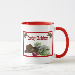 Tasse de café occidentale de Noël de cowboy