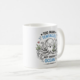 Tasse de café Ocean Lover à trop de tentacules