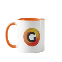 Tasse de café orange de médias de Guido
