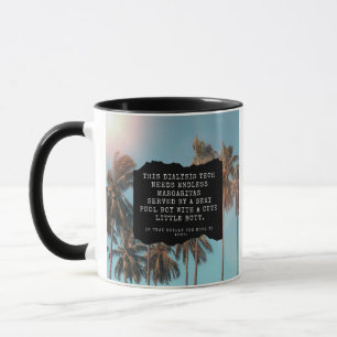 Tasse de café orientée de technicien de dialyse de