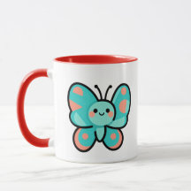 Tasse de café Papillon Kawaii Cuisine Bureau Art
