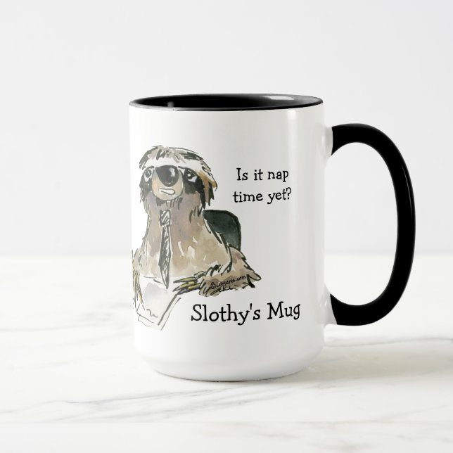 Tasse de café paresseuse de paresse de bureau de (Droite)