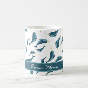 Tasse de café personnalisée au narval